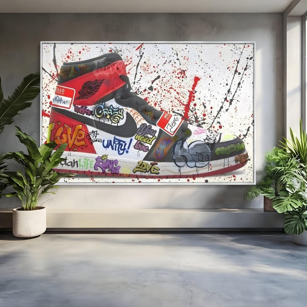 Tablou Canvas Premium, LuxCanva® A1136, Love Jordan , Nike, Adidas, Air Jordan, Culori Vibrante