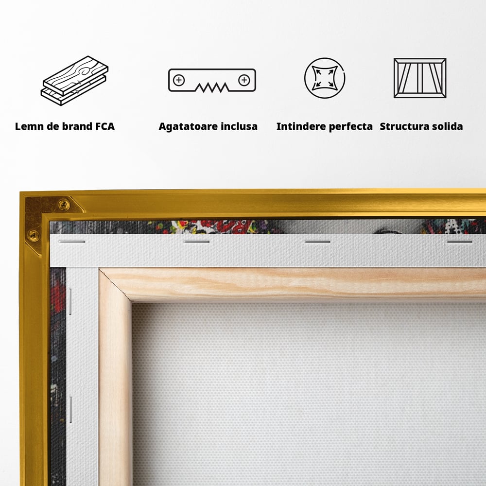 Tablou Canvas Premium LuxCanva® A1137, Color Baby , Copil, Par Coloar, Baby Cool, Culori Vibrante