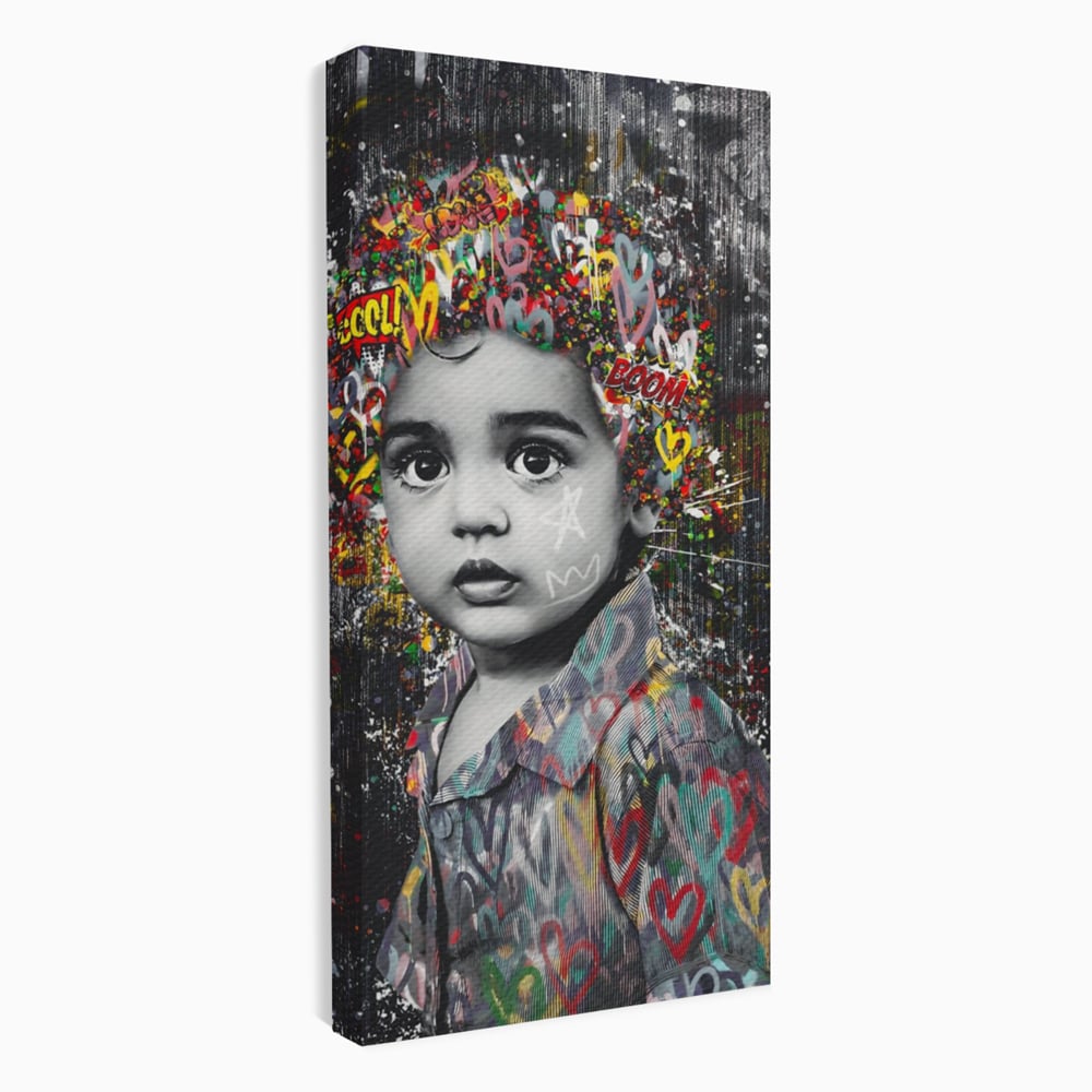 Tablou Canvas Premium LuxCanva® A1137, Color Baby , Copil, Par Coloar, Baby Cool, Culori Vibrante