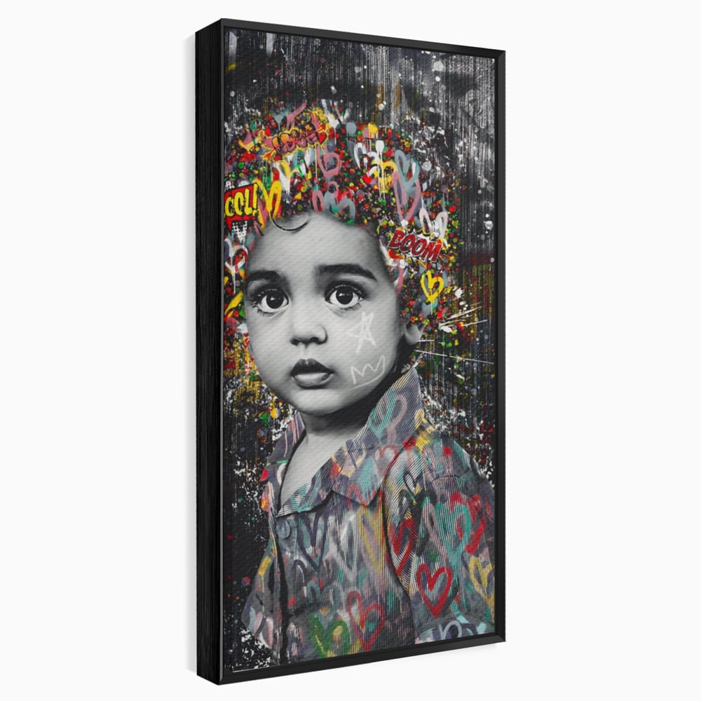 Tablou Canvas Premium LuxCanva® A1137, Color Baby , Copil, Par Coloar, Baby Cool, Culori Vibrante