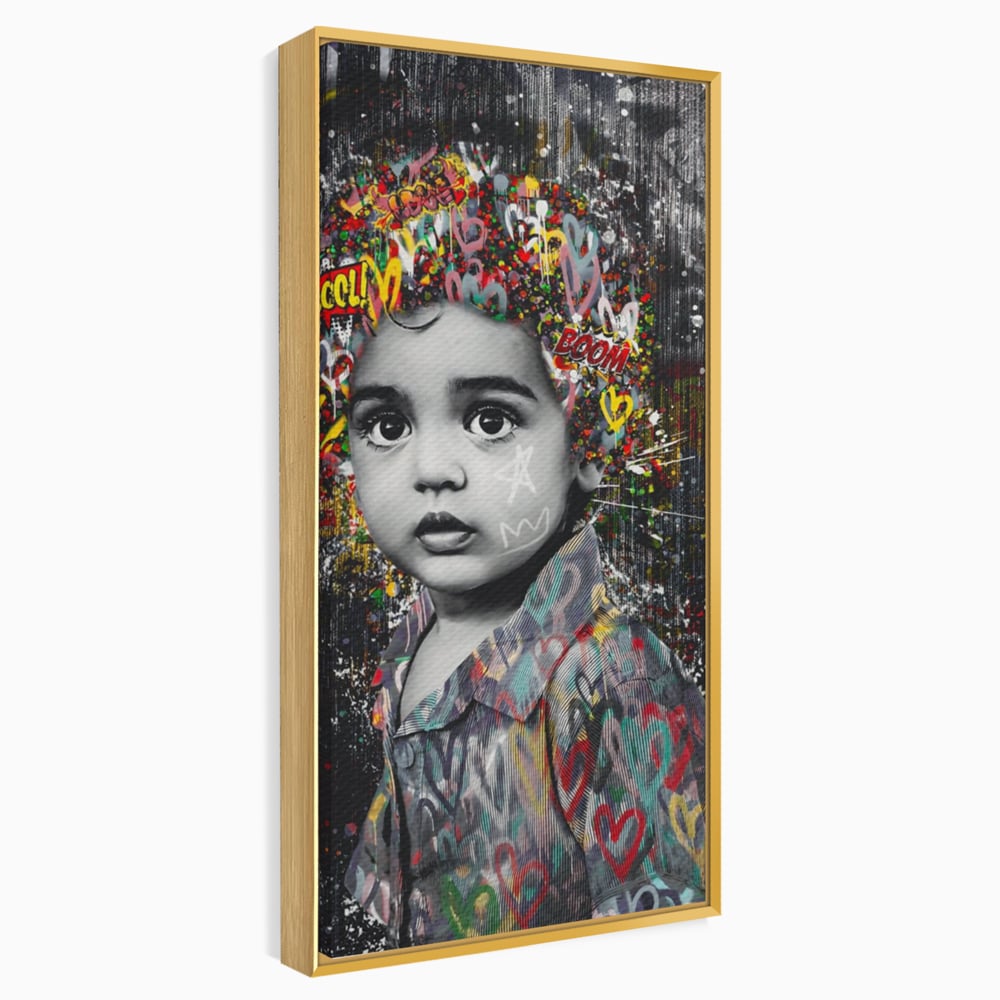 Tablou Canvas Premium LuxCanva® A1137, Color Baby , Copil, Par Coloar, Baby Cool, Culori Vibrante