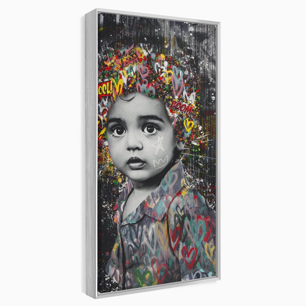 Tablou Canvas Premium LuxCanva® A1137, Color Baby , Copil, Par Coloar, Baby Cool, Culori Vibrante