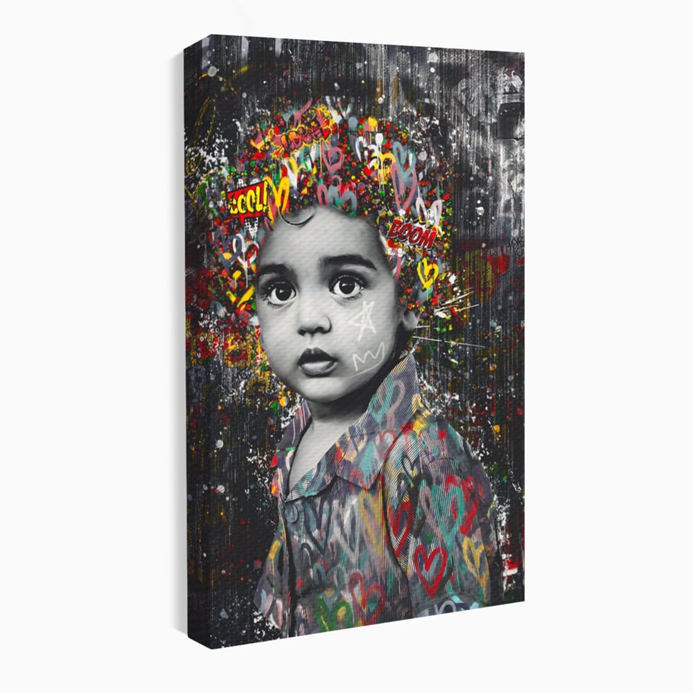 Tablou Canvas Premium LuxCanva® A1137, Color Baby , Copil, Par Coloar, Baby Cool, Culori Vibrante