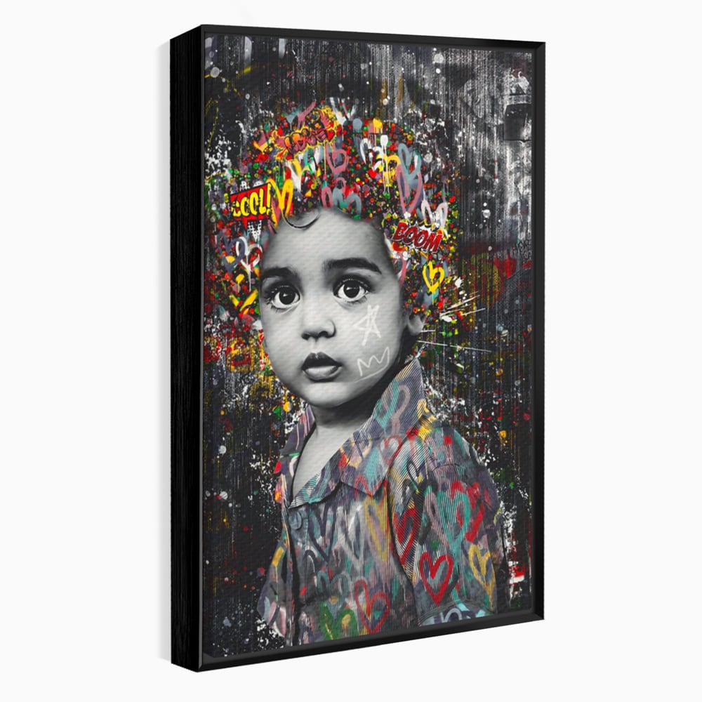 Tablou Canvas Premium LuxCanva® A1137, Color Baby , Copil, Par Coloar, Baby Cool, Culori Vibrante