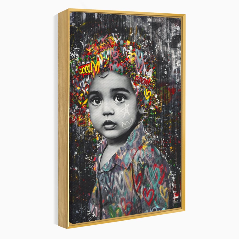 Tablou Canvas Premium LuxCanva® A1137, Color Baby , Copil, Par Coloar, Baby Cool, Culori Vibrante