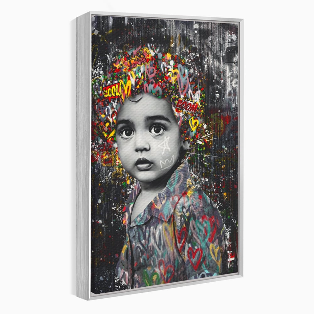 Tablou Canvas Premium LuxCanva® A1137, Color Baby , Copil, Par Coloar, Baby Cool, Culori Vibrante