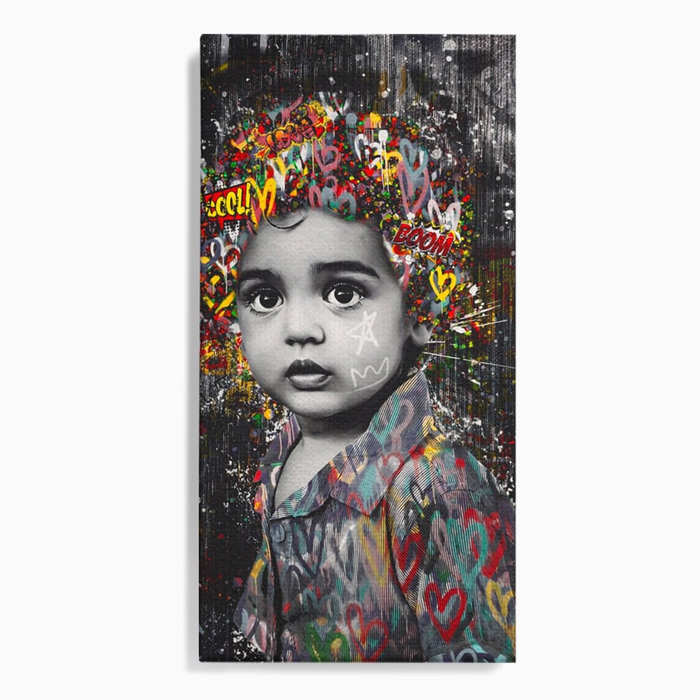 Tablou Canvas Premium LuxCanva® A1137, Color Baby , Copil, Par Coloar, Baby Cool, Culori Vibrante