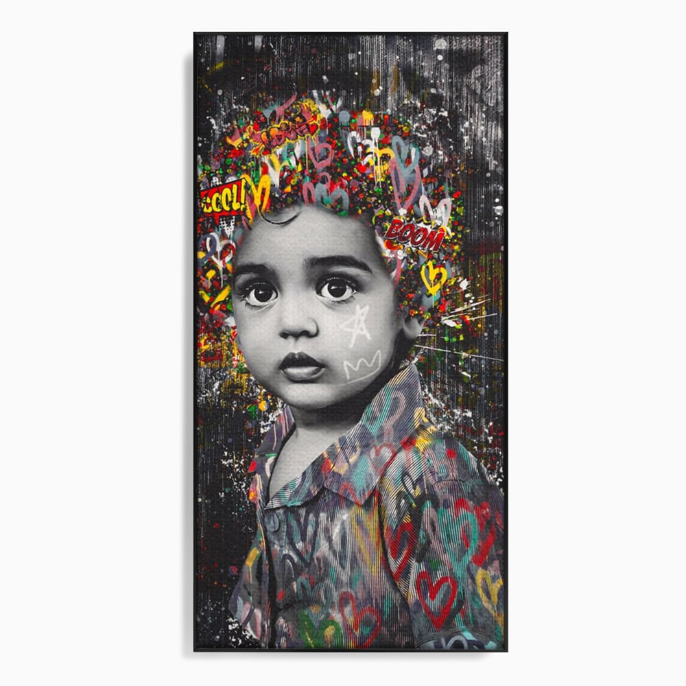 Tablou Canvas Premium LuxCanva® A1137, Color Baby , Copil, Par Coloar, Baby Cool, Culori Vibrante