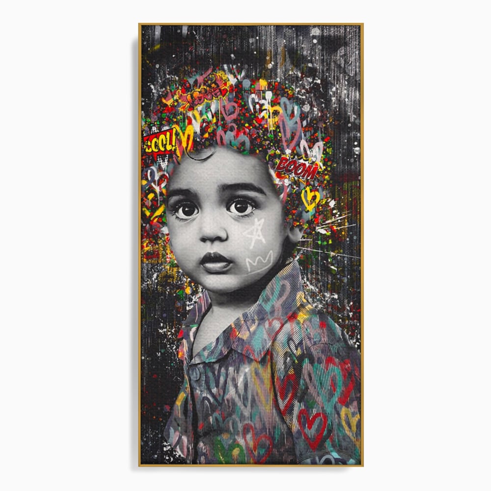 Tablou Canvas Premium LuxCanva® A1137, Color Baby , Copil, Par Coloar, Baby Cool, Culori Vibrante
