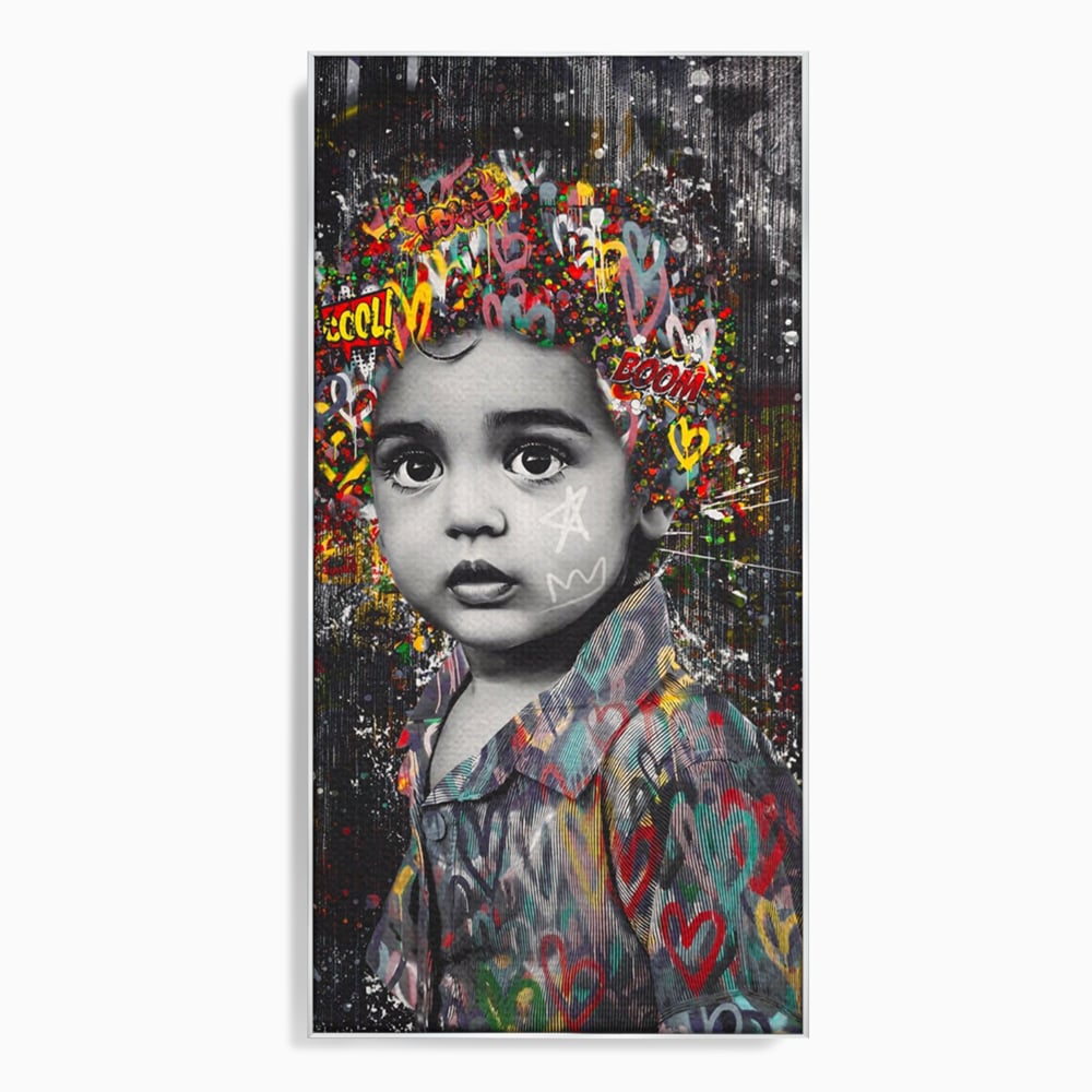 Tablou Canvas Premium LuxCanva® A1137, Color Baby , Copil, Par Coloar, Baby Cool, Culori Vibrante