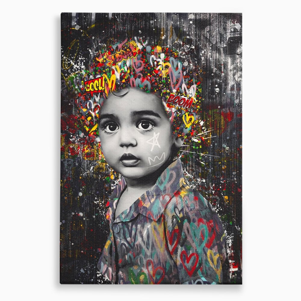 Tablou Canvas Premium LuxCanva® A1137, Color Baby , Copil, Par Coloar, Baby Cool, Culori Vibrante