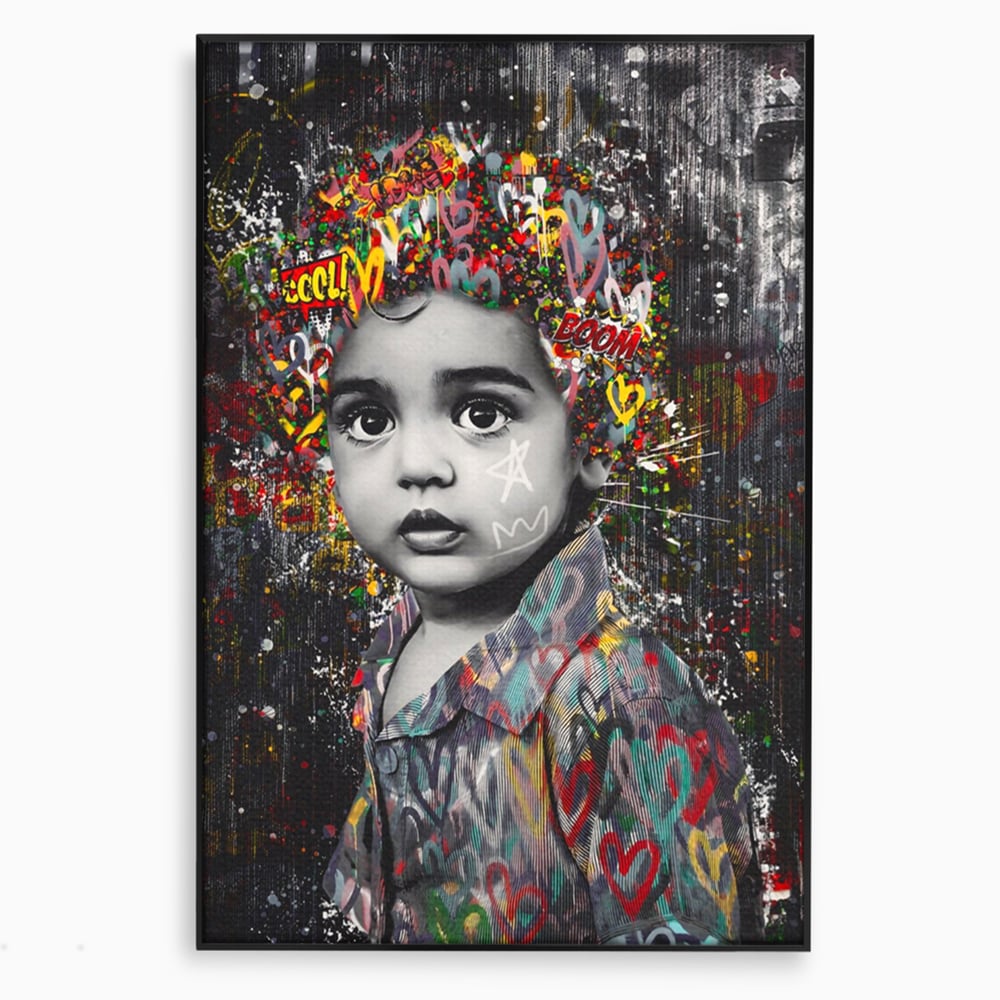 Tablou Canvas Premium LuxCanva® A1137, Color Baby , Copil, Par Coloar, Baby Cool, Culori Vibrante