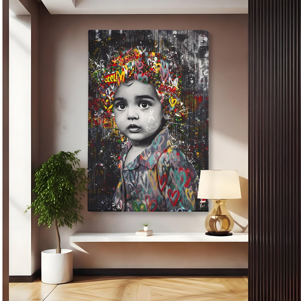 Tablou Canvas Premium LuxCanva® A1137, Color Baby , Copil, Par Coloar, Baby Cool, Culori Vibrante