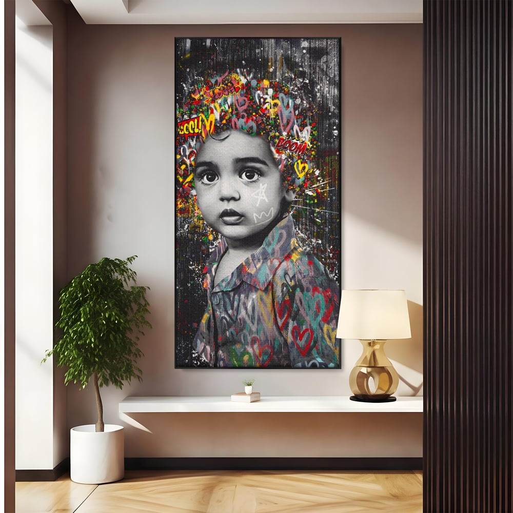 Tablou Canvas Premium LuxCanva® A1137, Color Baby , Copil, Par Coloar, Baby Cool, Culori Vibrante