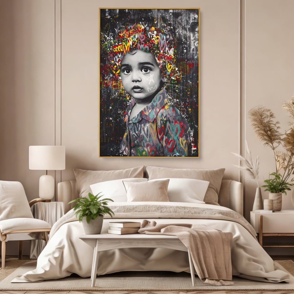 Tablou Canvas Premium LuxCanva® A1137, Color Baby , Copil, Par Coloar, Baby Cool, Culori Vibrante