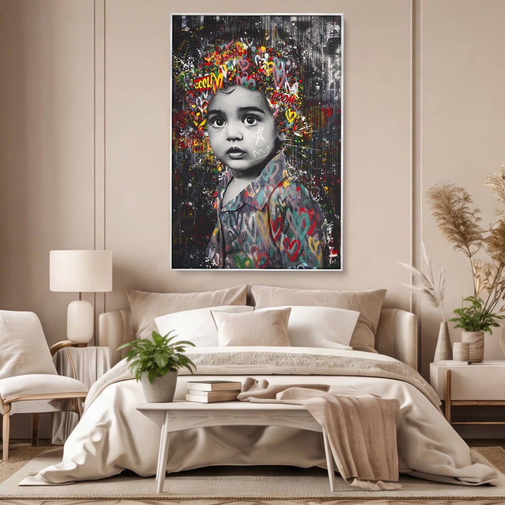 Tablou Canvas Premium LuxCanva® A1137, Color Baby , Copil, Par Coloar, Baby Cool, Culori Vibrante