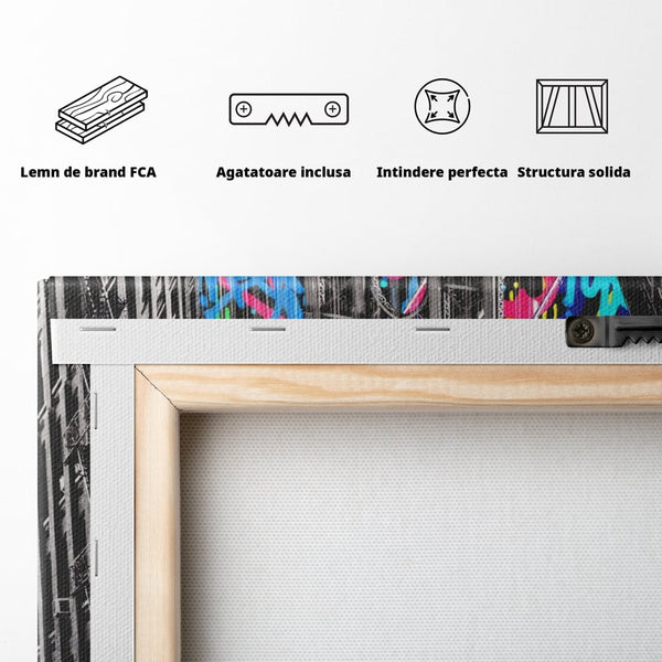 Tablou Canvas Premium LuxCanva® A1138, Brands Bridge , Pod, Turn, MultiBrands, Color, Culori Vibrante