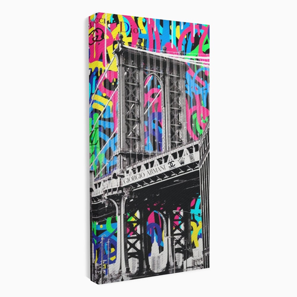 Tablou Canvas Premium LuxCanva® A1138, Brands Bridge , Pod, Turn, MultiBrands, Color, Culori Vibrante