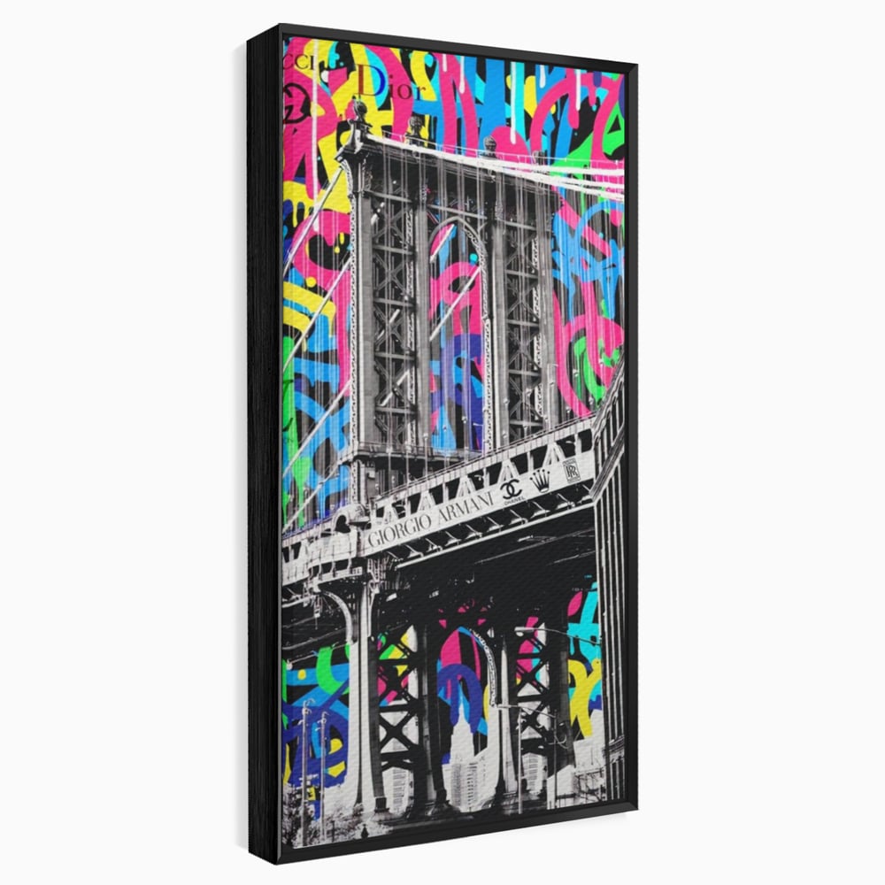 Tablou Canvas Premium LuxCanva® A1138, Brands Bridge , Pod, Turn, MultiBrands, Color, Culori Vibrante