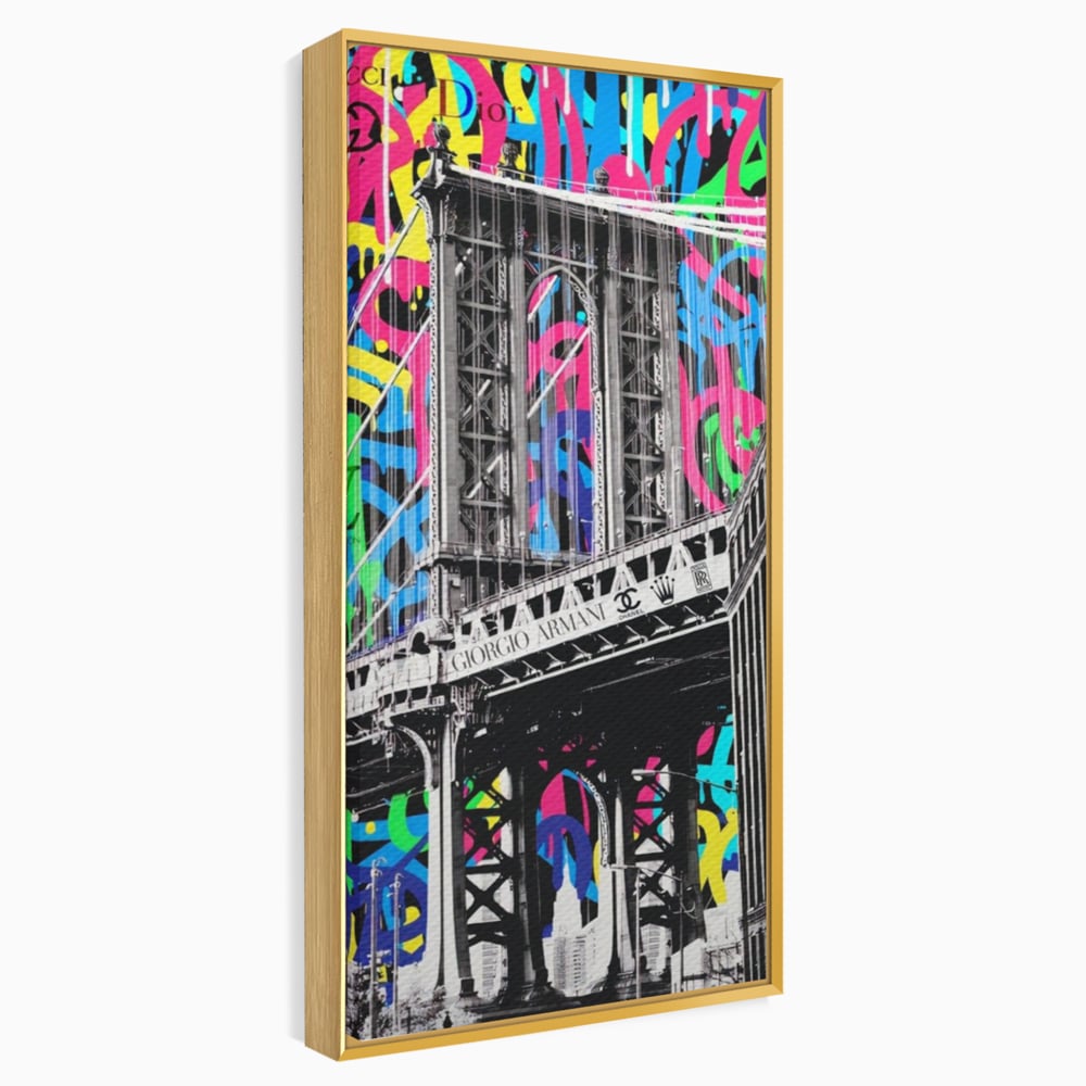 Tablou Canvas Premium LuxCanva® A1138, Brands Bridge , Pod, Turn, MultiBrands, Color, Culori Vibrante