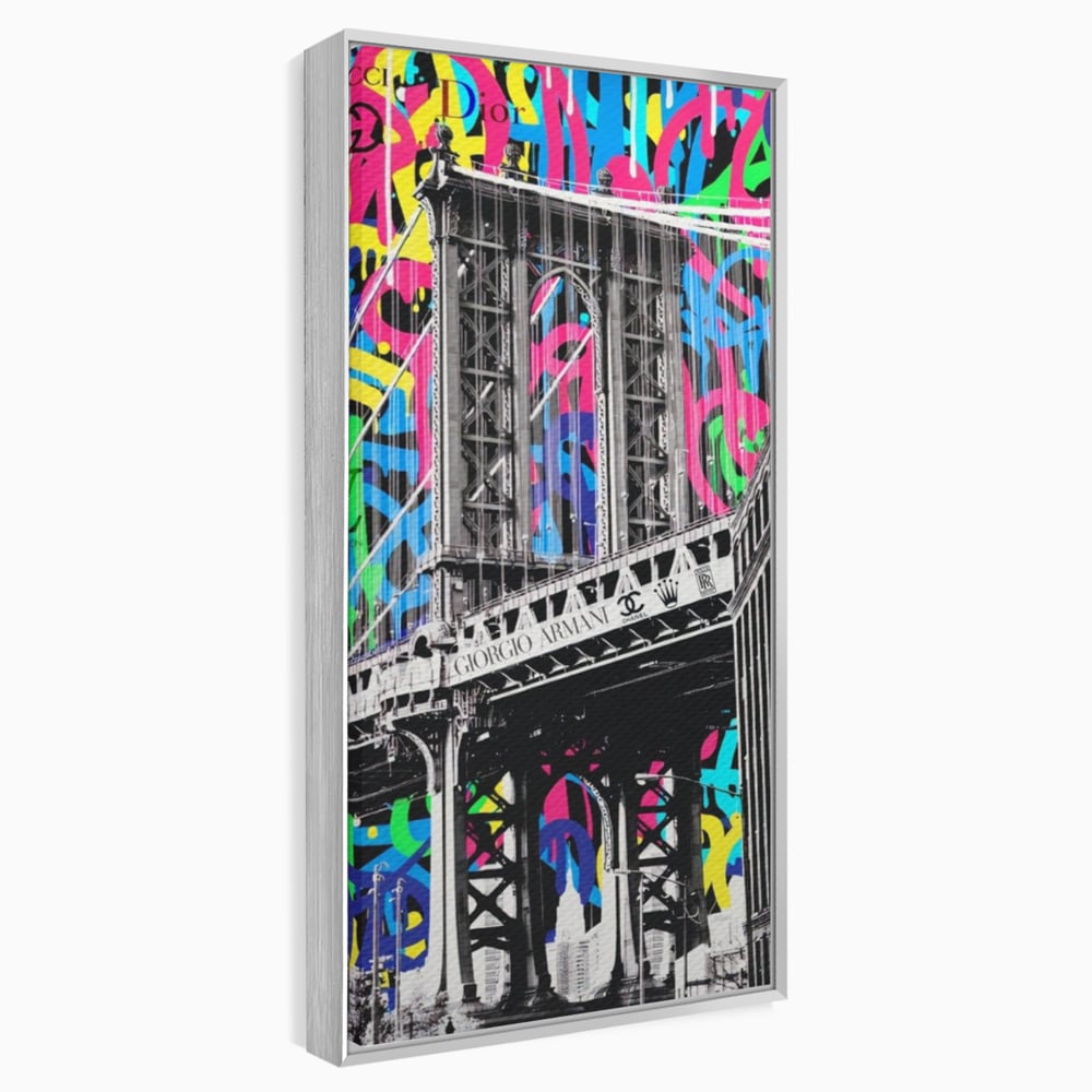 Tablou Canvas Premium LuxCanva® A1138, Brands Bridge , Pod, Turn, MultiBrands, Color, Culori Vibrante