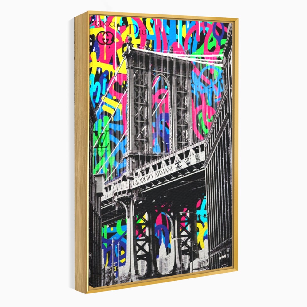 Tablou Canvas Premium LuxCanva® A1138, Brands Bridge , Pod, Turn, MultiBrands, Color, Culori Vibrante