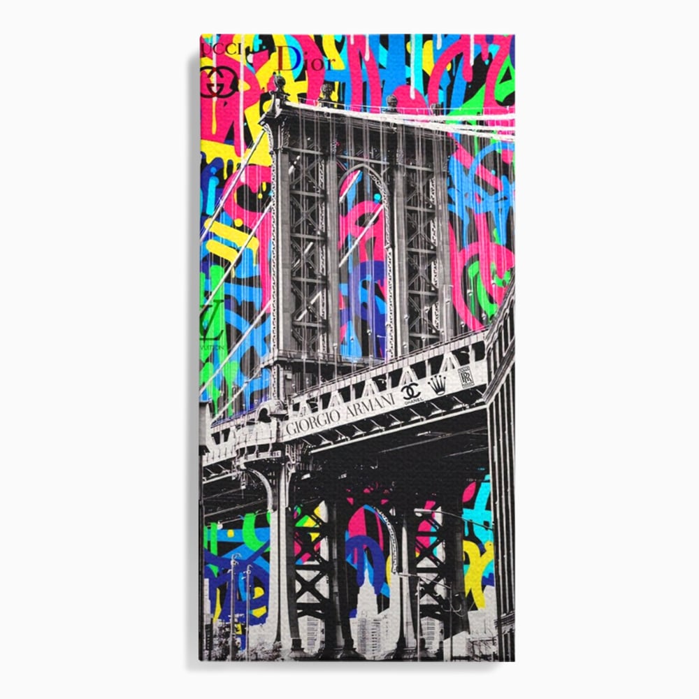 Tablou Canvas Premium LuxCanva® A1138, Brands Bridge , Pod, Turn, MultiBrands, Color, Culori Vibrante