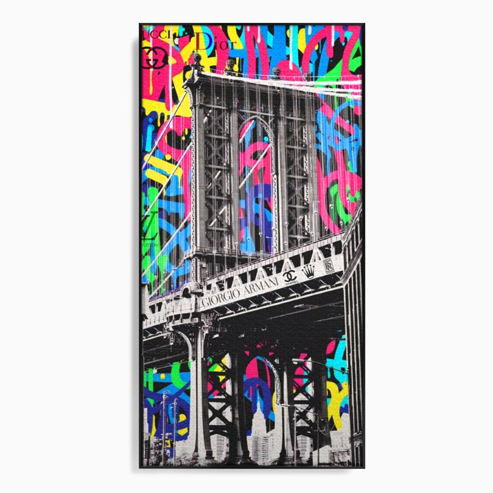 Tablou Canvas Premium LuxCanva® A1138, Brands Bridge , Pod, Turn, MultiBrands, Color, Culori Vibrante