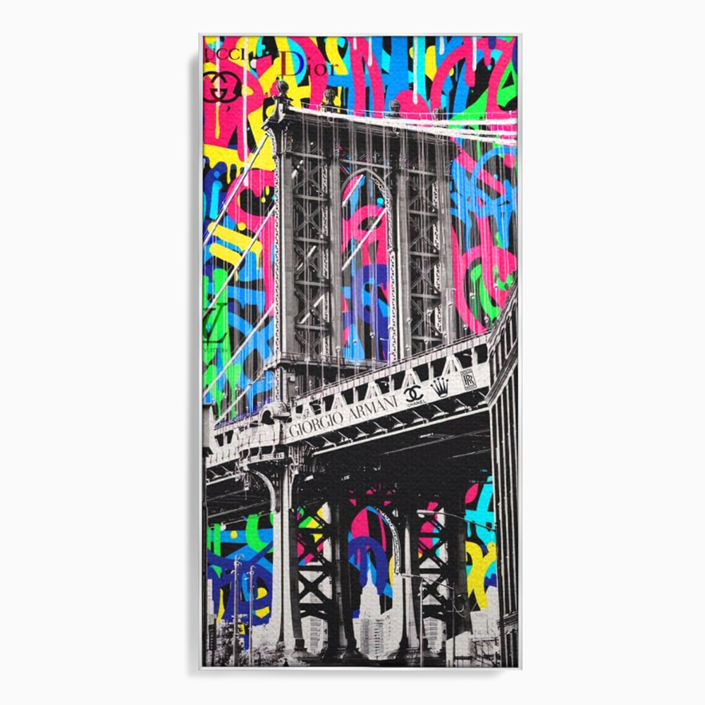 Tablou Canvas Premium LuxCanva® A1138, Brands Bridge , Pod, Turn, MultiBrands, Color, Culori Vibrante