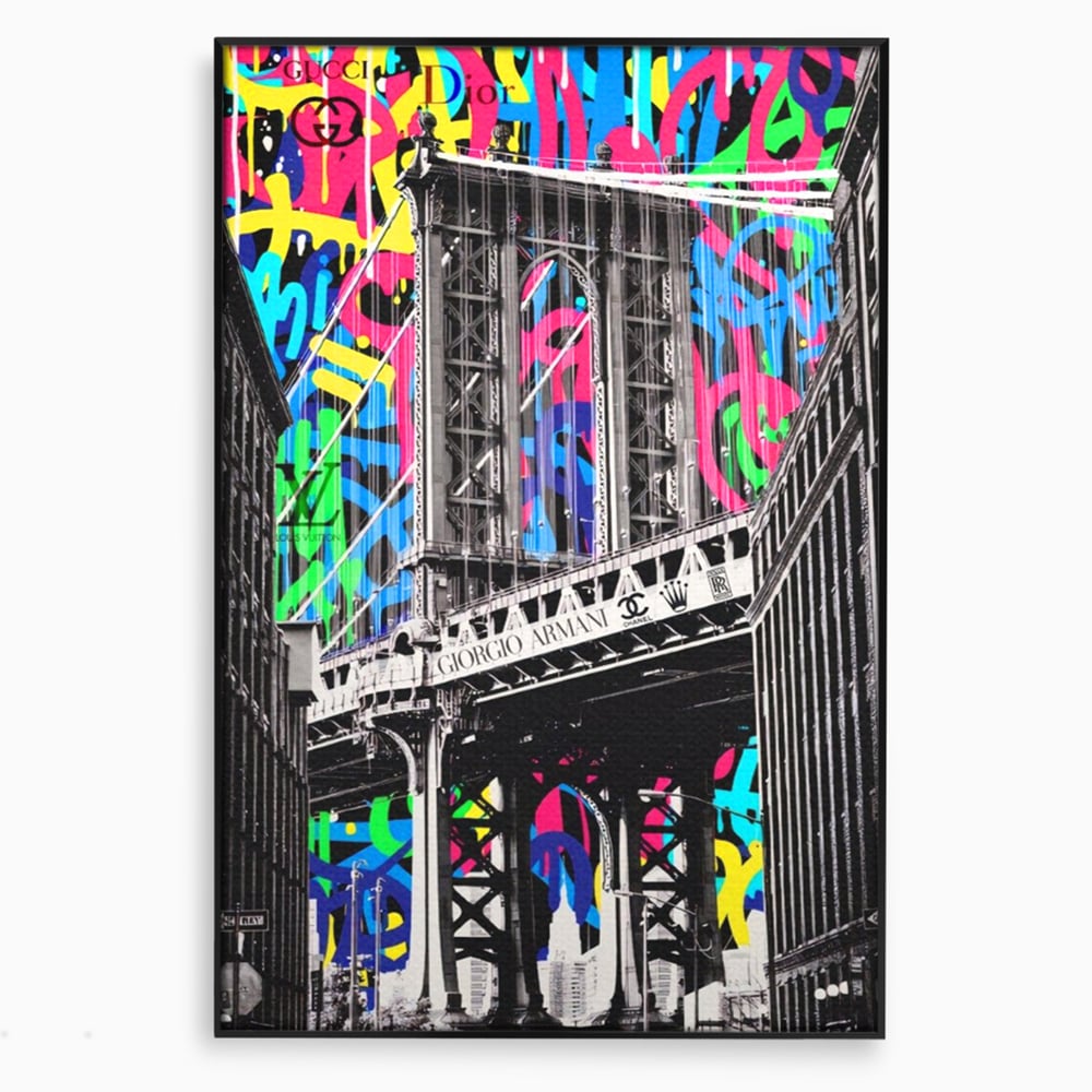 Tablou Canvas Premium LuxCanva® A1138, Brands Bridge , Pod, Turn, MultiBrands, Color, Culori Vibrante