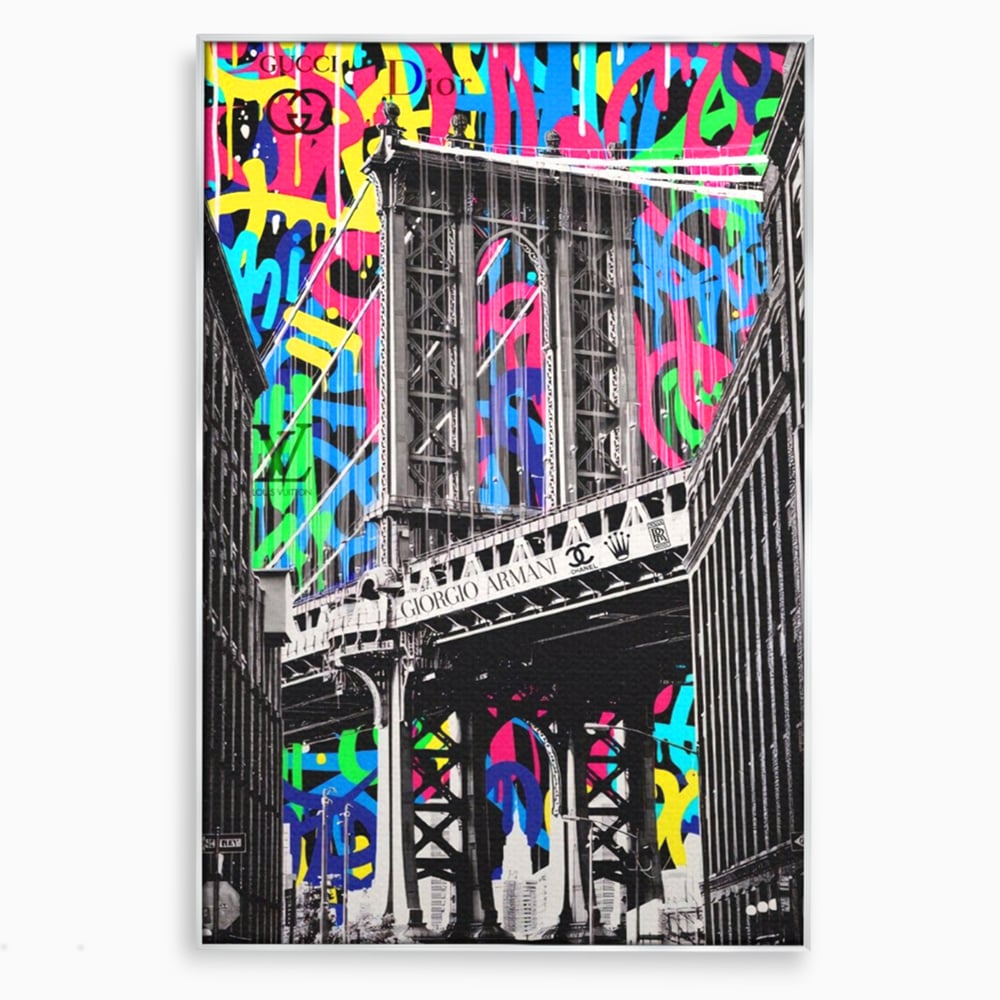 Tablou Canvas Premium LuxCanva® A1138, Brands Bridge , Pod, Turn, MultiBrands, Color, Culori Vibrante
