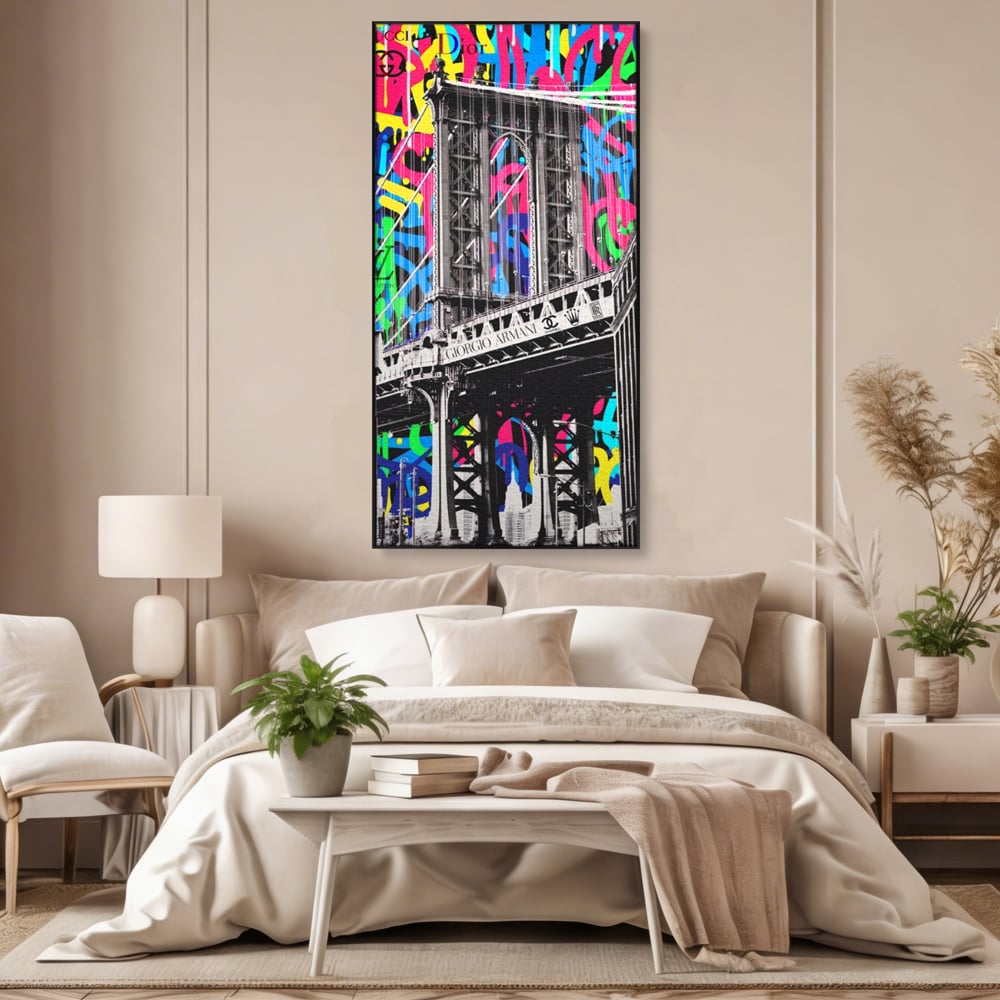 Tablou Canvas Premium LuxCanva® A1138, Brands Bridge , Pod, Turn, MultiBrands, Color, Culori Vibrante