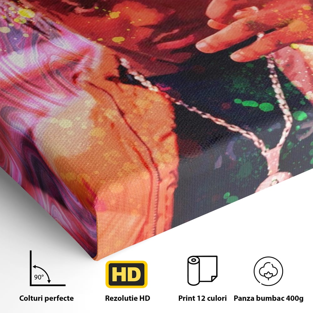 Tablou Canvas Premium LuxCanva® A1139, Juice WRLD , Jarad Anthony Higgins, Rapper, Cantaret, Culori Vibrante