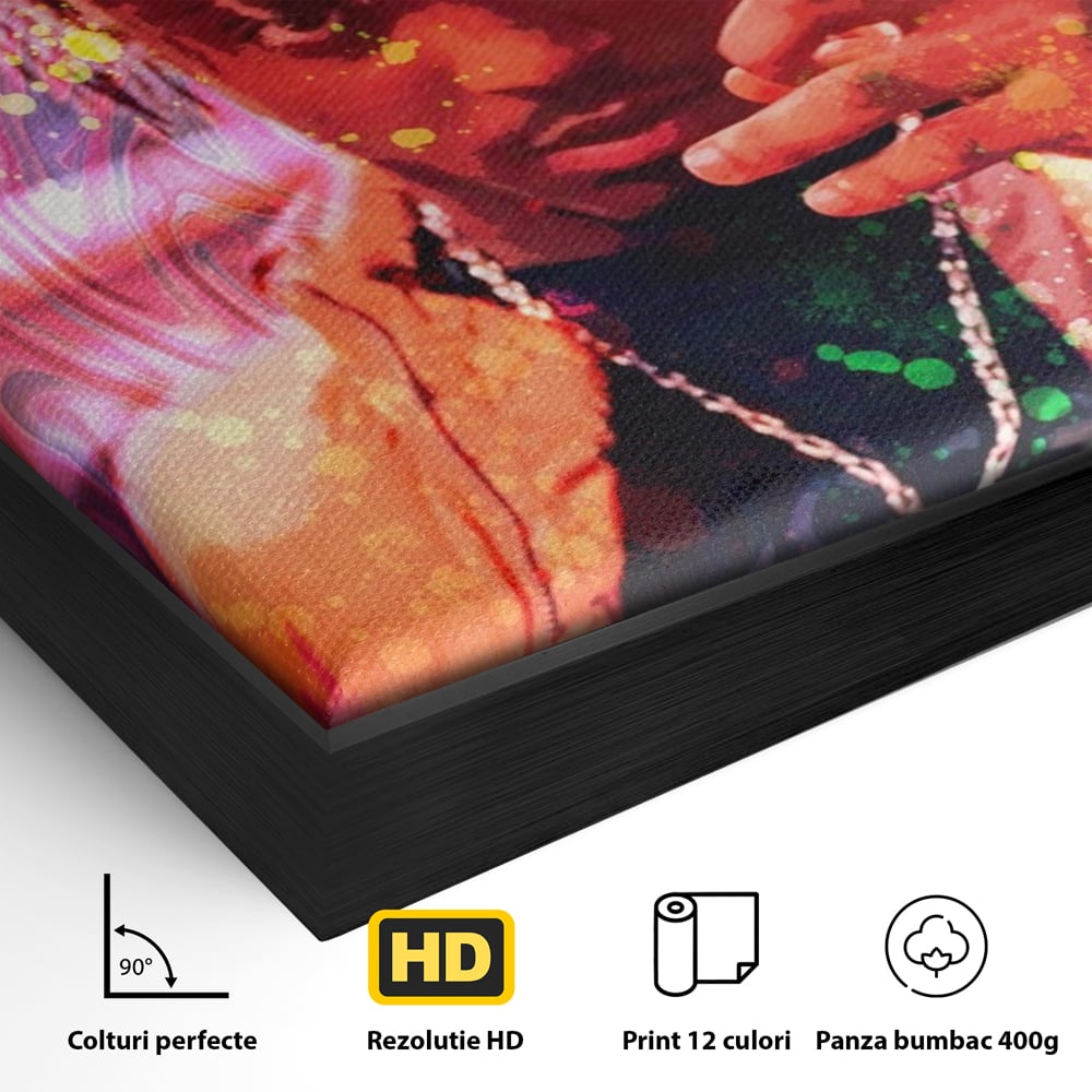 Tablou Canvas Premium LuxCanva® A1139, Juice WRLD , Jarad Anthony Higgins, Rapper, Cantaret, Culori Vibrante