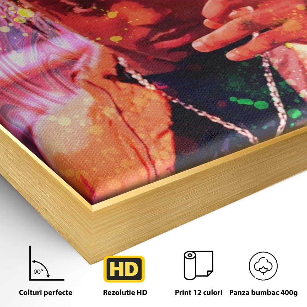 Tablou Canvas Premium LuxCanva® A1139, Juice WRLD , Jarad Anthony Higgins, Rapper, Cantaret, Culori Vibrante