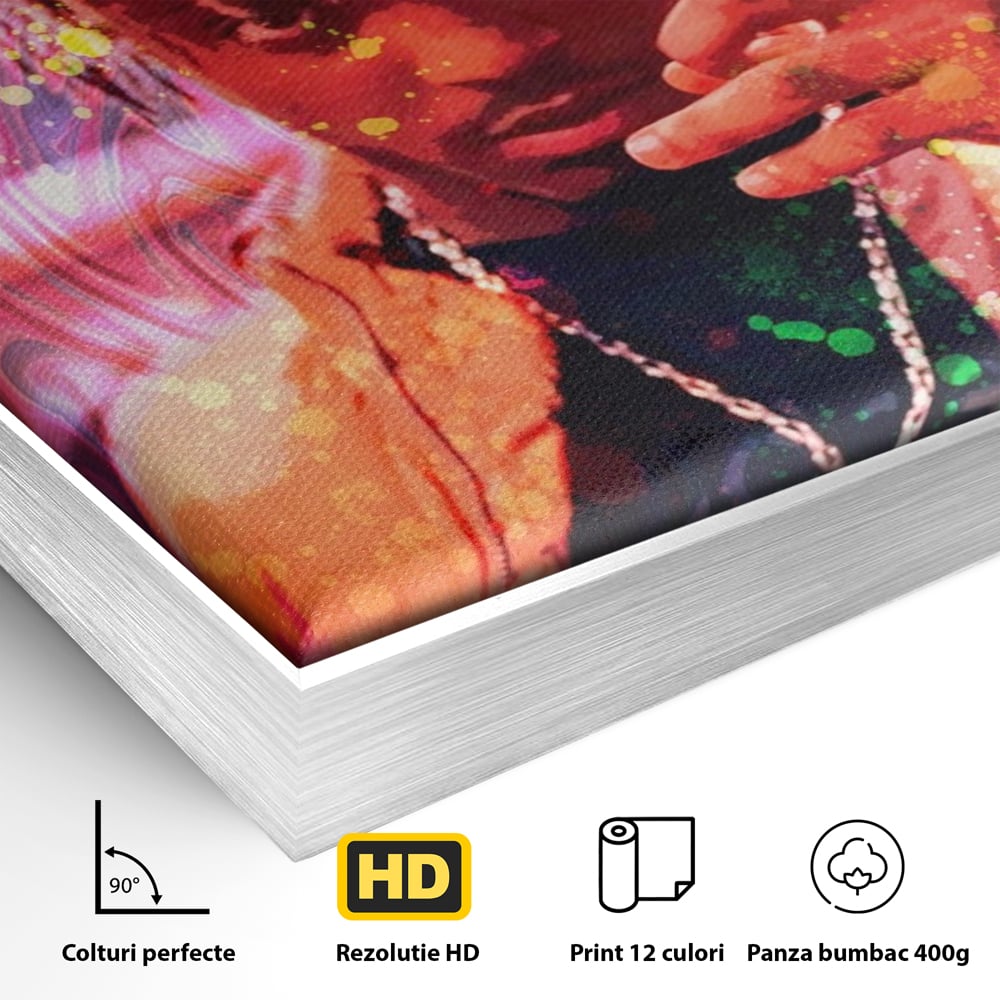 Tablou Canvas Premium LuxCanva® A1139, Juice WRLD , Jarad Anthony Higgins, Rapper, Cantaret, Culori Vibrante