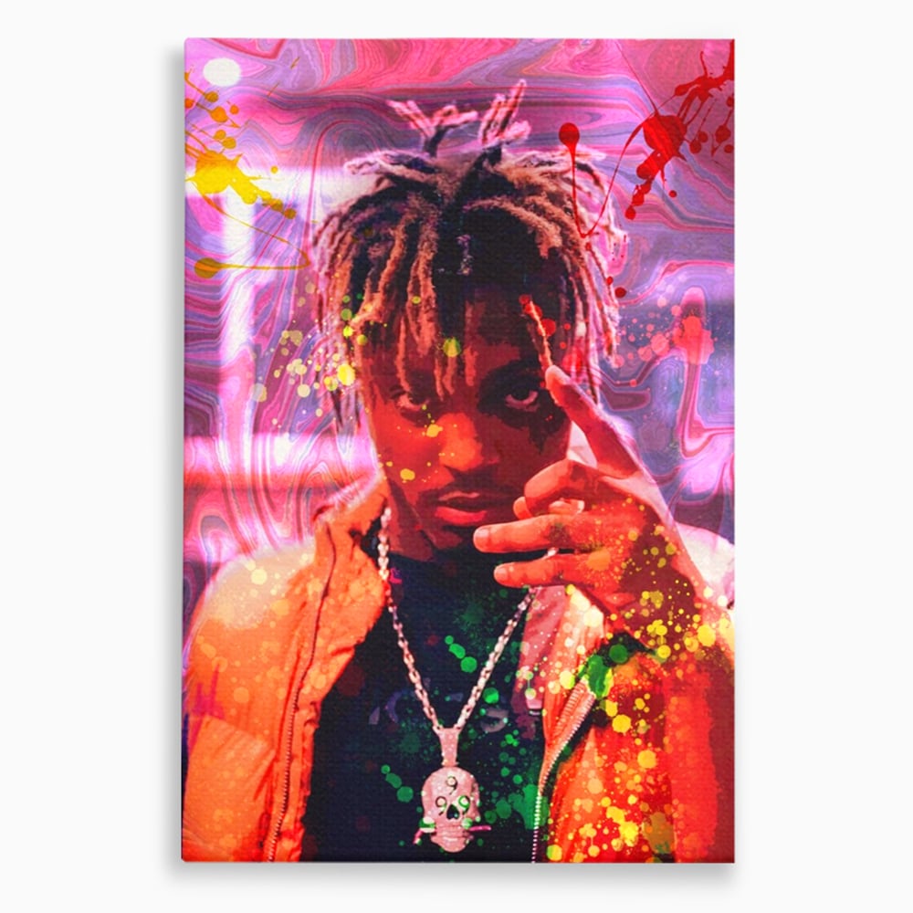 Tablou Canvas Premium LuxCanva® A1139, Juice WRLD , Jarad Anthony Higgins, Rapper, Cantaret, Culori Vibrante