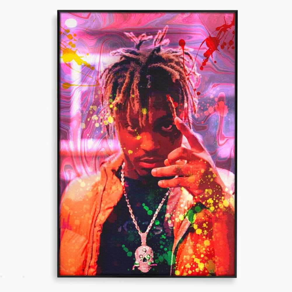 Tablou Canvas Premium LuxCanva® A1139, Juice WRLD , Jarad Anthony Higgins, Rapper, Cantaret, Culori Vibrante
