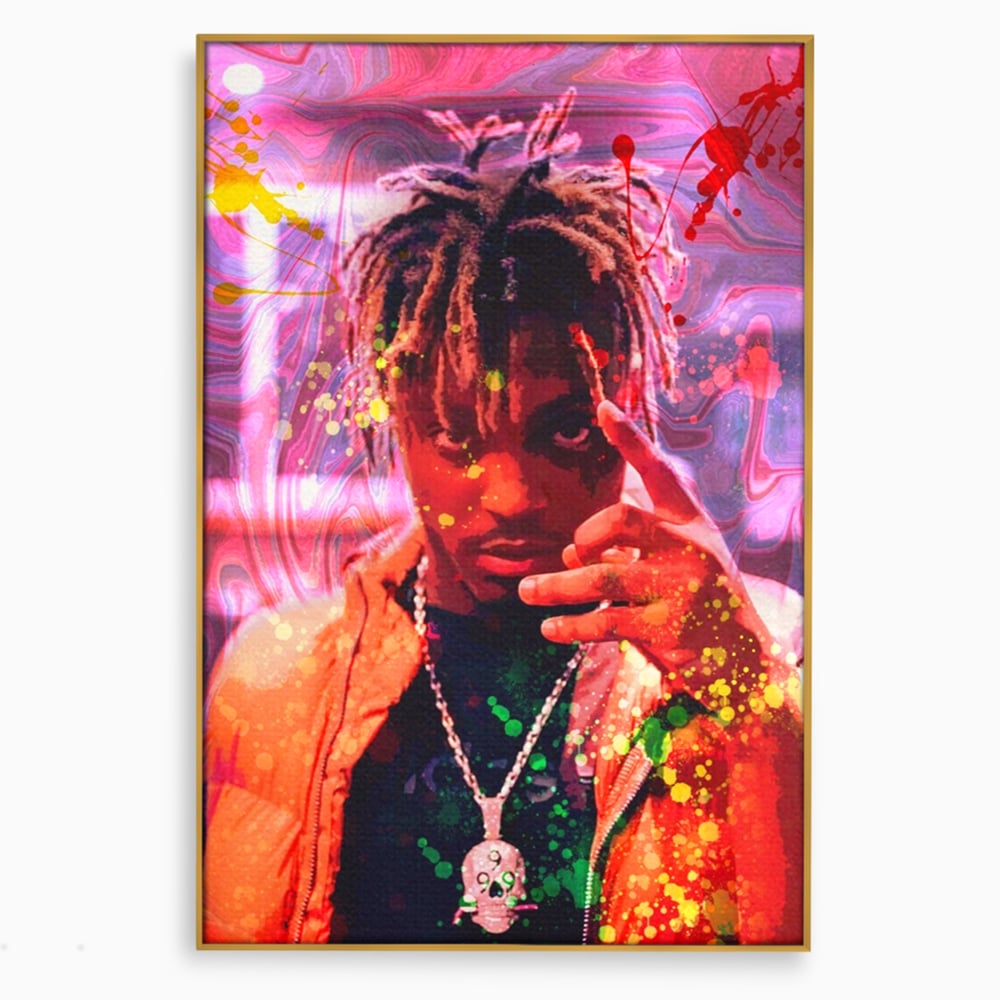 Tablou Canvas Premium LuxCanva® A1139, Juice WRLD , Jarad Anthony Higgins, Rapper, Cantaret, Culori Vibrante