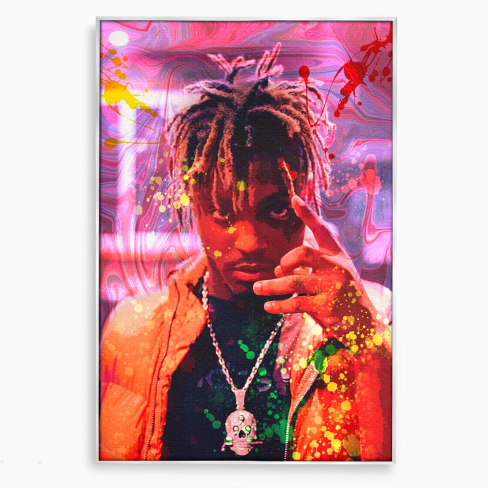 Tablou Canvas Premium LuxCanva® A1139, Juice WRLD , Jarad Anthony Higgins, Rapper, Cantaret, Culori Vibrante
