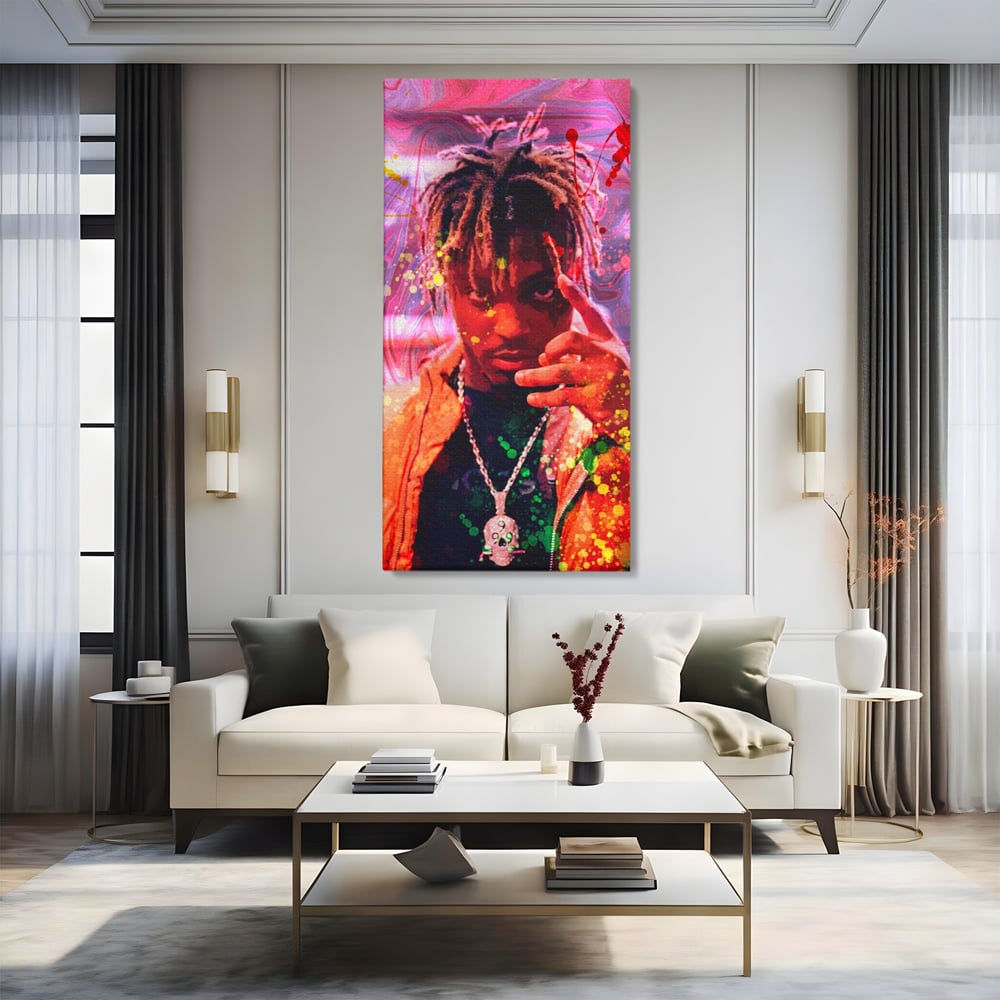 Tablou Canvas Premium LuxCanva® A1139, Juice WRLD , Jarad Anthony Higgins, Rapper, Cantaret, Culori Vibrante