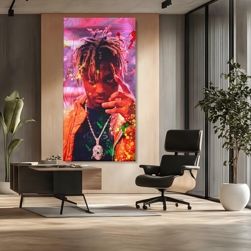 Tablou Canvas Premium LuxCanva® A1139, Juice WRLD , Jarad Anthony Higgins, Rapper, Cantaret, Culori Vibrante