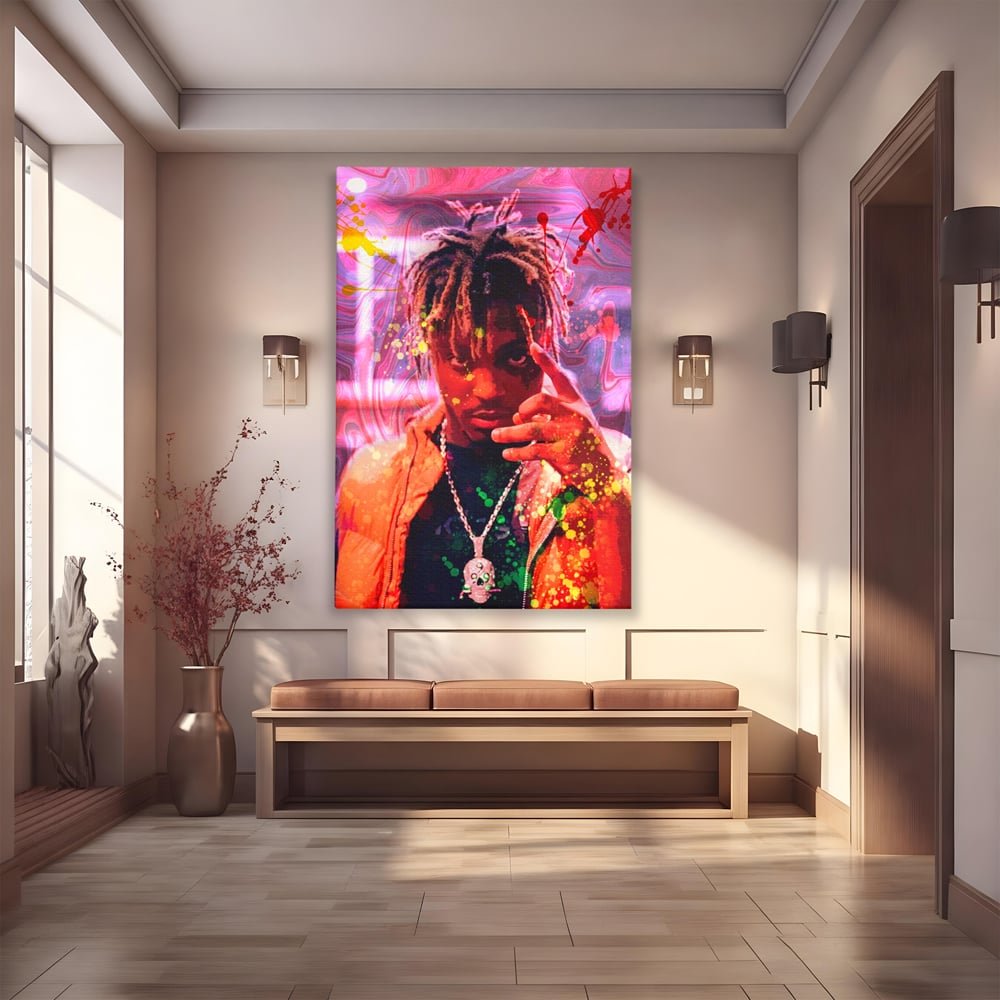 Tablou Canvas Premium LuxCanva® A1139, Juice WRLD , Jarad Anthony Higgins, Rapper, Cantaret, Culori Vibrante