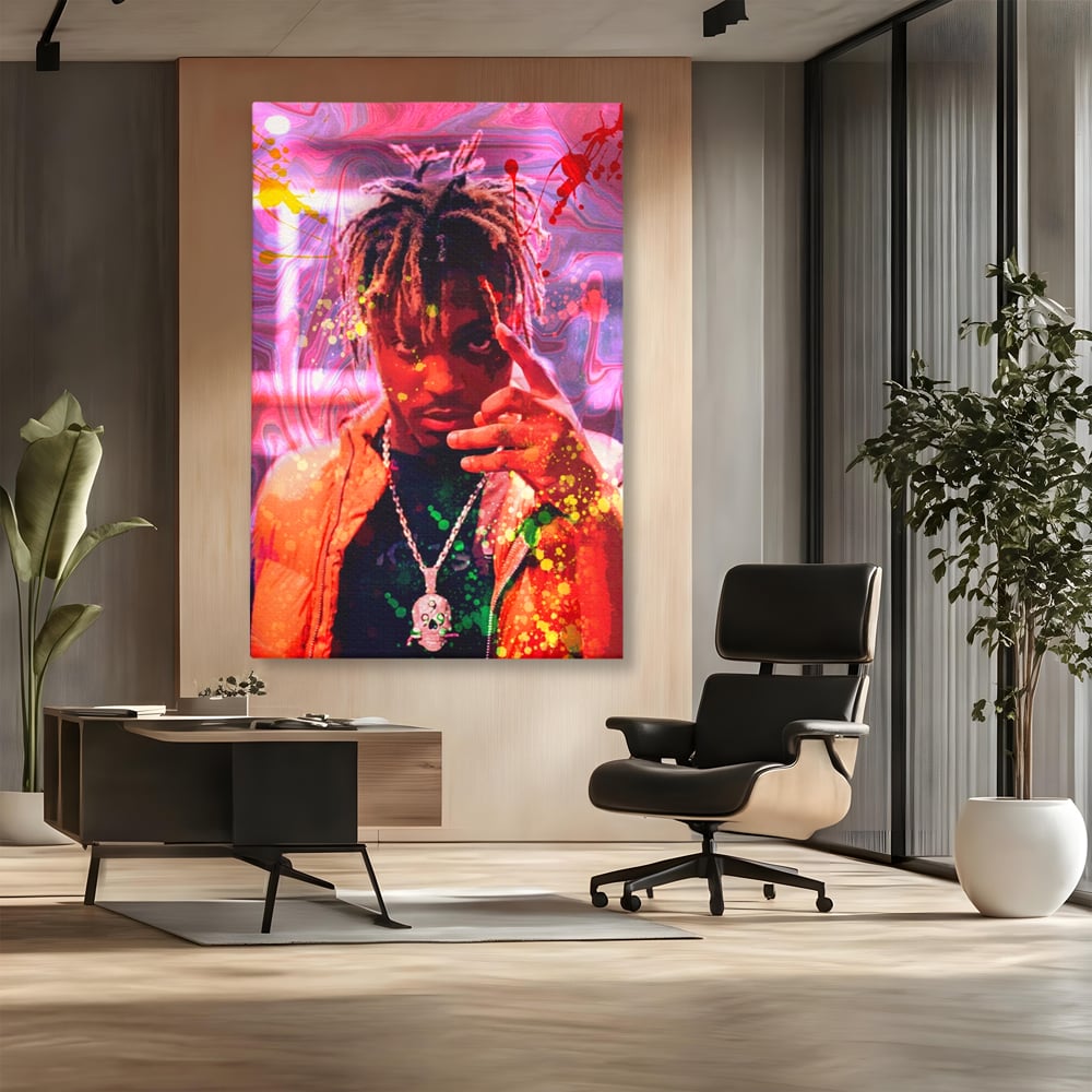 Tablou Canvas Premium LuxCanva® A1139, Juice WRLD , Jarad Anthony Higgins, Rapper, Cantaret, Culori Vibrante