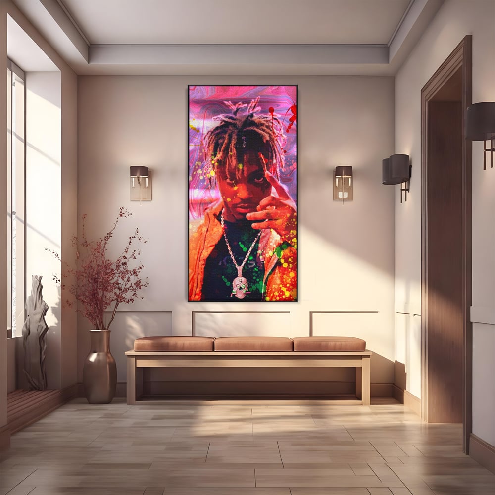 Tablou Canvas Premium LuxCanva® A1139, Juice WRLD , Jarad Anthony Higgins, Rapper, Cantaret, Culori Vibrante