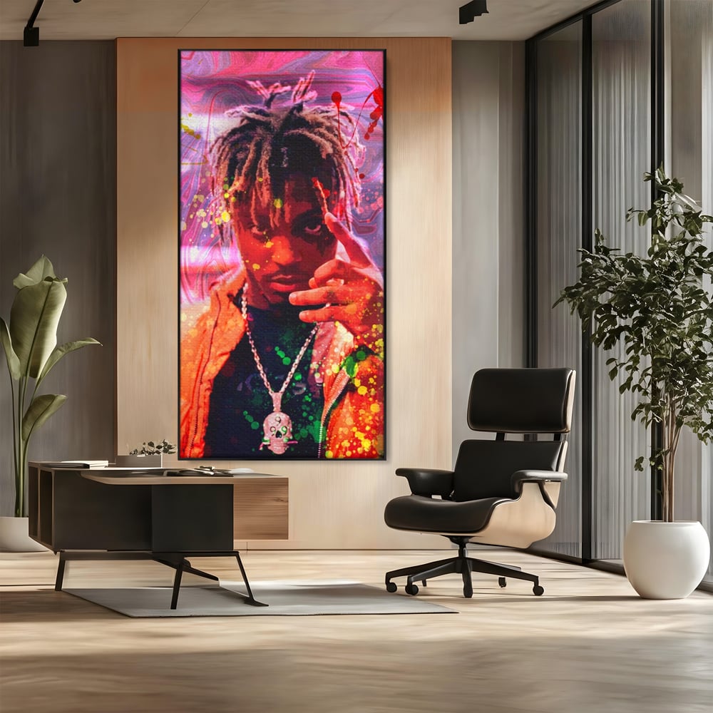 Tablou Canvas Premium LuxCanva® A1139, Juice WRLD , Jarad Anthony Higgins, Rapper, Cantaret, Culori Vibrante
