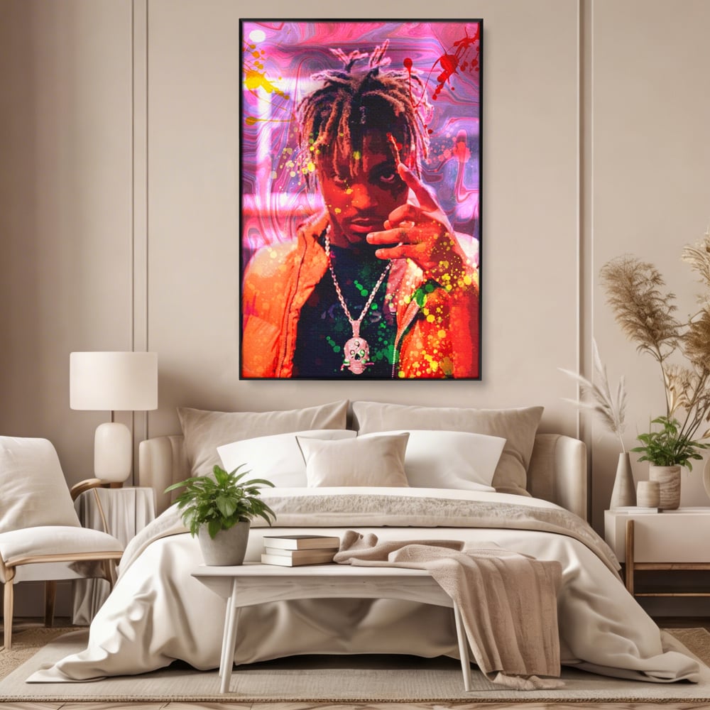 Tablou Canvas Premium LuxCanva® A1139, Juice WRLD , Jarad Anthony Higgins, Rapper, Cantaret, Culori Vibrante
