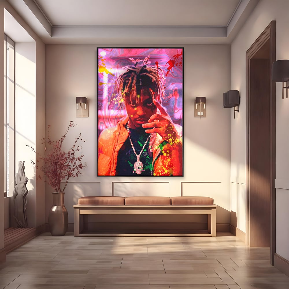 Tablou Canvas Premium LuxCanva® A1139, Juice WRLD , Jarad Anthony Higgins, Rapper, Cantaret, Culori Vibrante