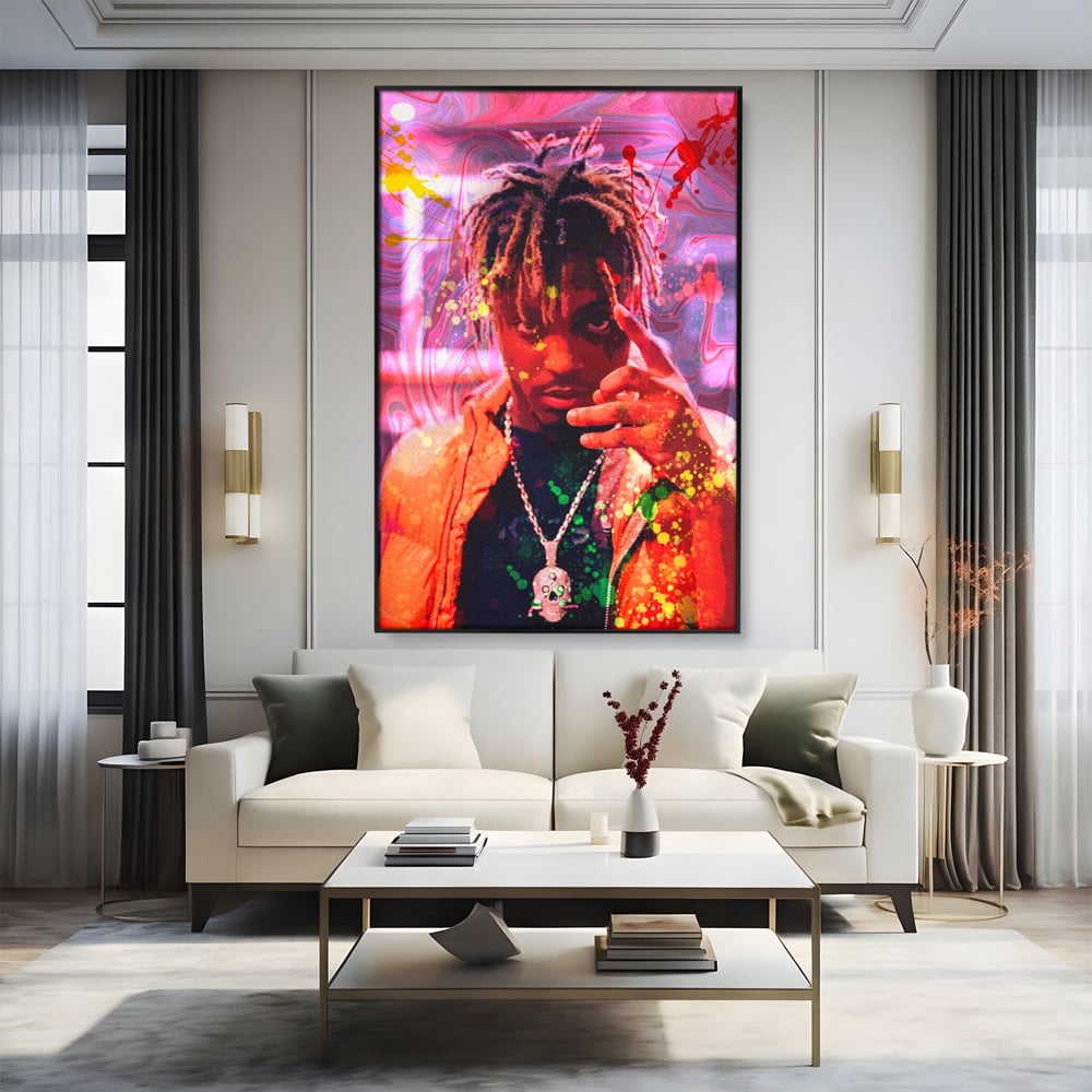 Tablou Canvas Premium LuxCanva® A1139, Juice WRLD , Jarad Anthony Higgins, Rapper, Cantaret, Culori Vibrante