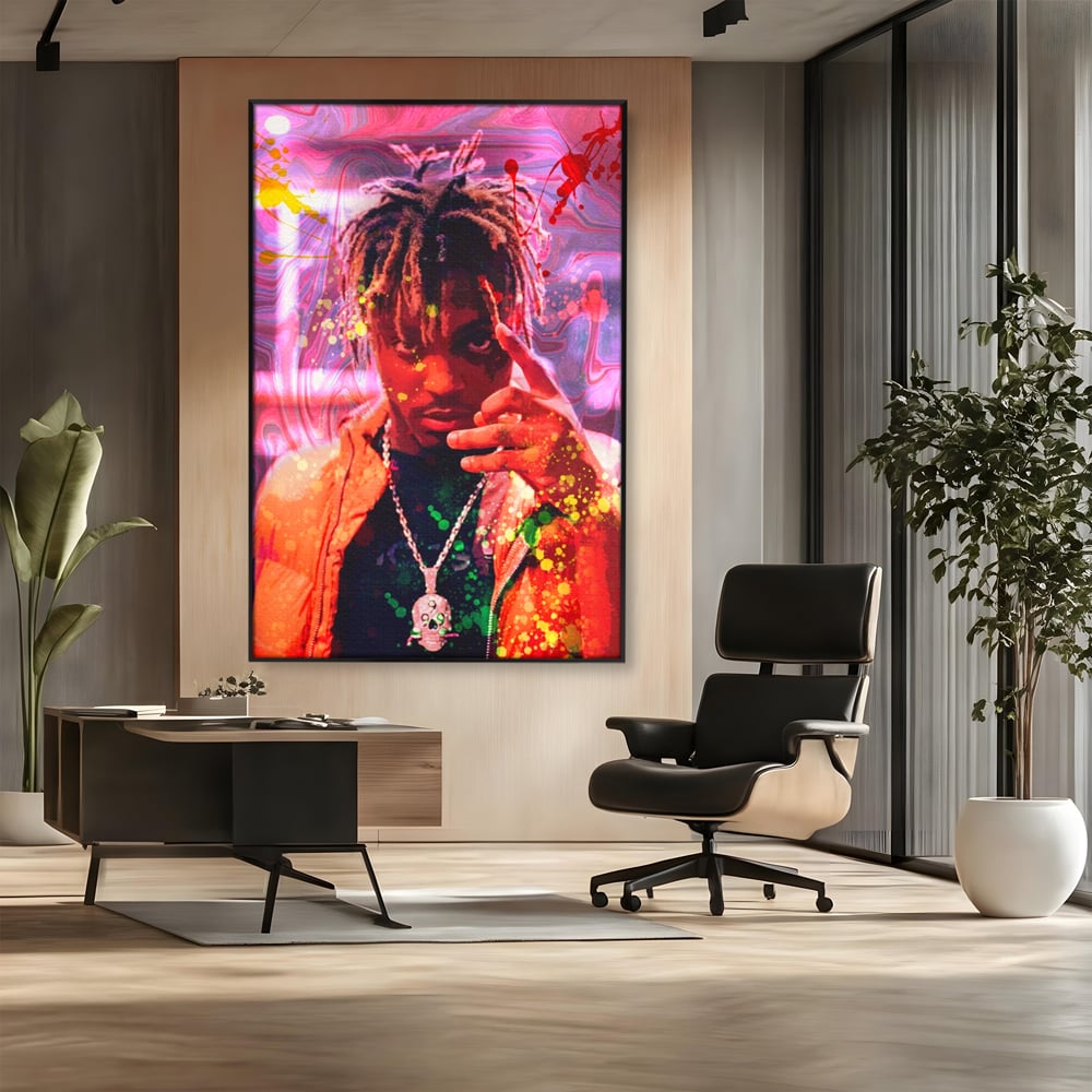Tablou Canvas Premium LuxCanva® A1139, Juice WRLD , Jarad Anthony Higgins, Rapper, Cantaret, Culori Vibrante
